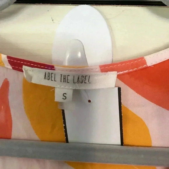 Abel the Label Anthropologie Swish Flutter sleeve Hi & Lo  Maxi Dress Size Small - Picture 8 of 16